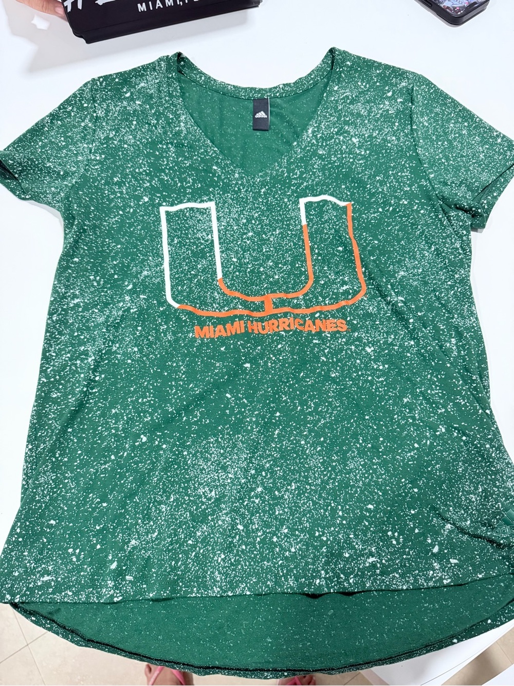 Adidas university of Miami women’s T-shirt
